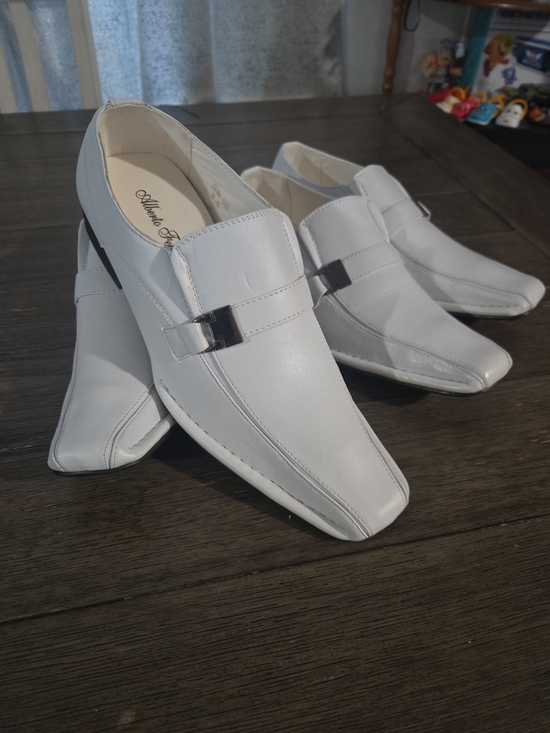 New Alberto Fellini SUN 03 White Loafers. Leather lining. Sizes 7 & 8.5. No box. main image 7